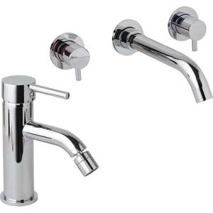 Kiamami Valentina - Mitigeur Murale & Robinet Bidet - Chrome Kiamami Valentina - Mitigeur Murale & Robinet Bidet - Chrome
