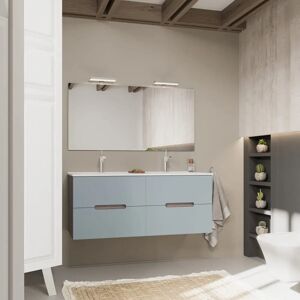 Kiamami Valentina - Mobile Bagno 120cm Doppio Lavabo Blu Magnolia - Arredo bagno Kiamami Valentina - Mobile Bagno 120cm Doppio Lavabo Blu Magnolia - Arredo bagno