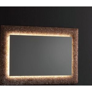 Kiamami Valentina - Espejo de Pared con Marco de Vidrio Fundido en Bronce - Reversible 90x62 Kiamami Valentina - Espejo de Pared con Marco de Vidrio Fundido en Bronce - Reversible 90x62