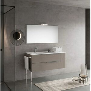 Kiamami Valentina - Mueble de baño 120cm Ceniza gris con lavabo de cerámica Kiamami Valentina - Mueble de baño 120cm Ceniza gris con lavabo de cerámica