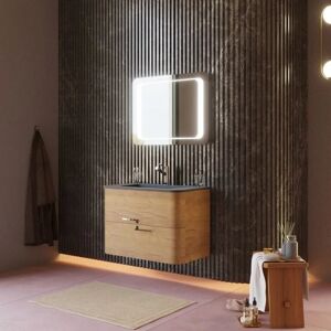 Kiamami Valentina - Mueble de baño de pared 80cm con cajones y lavabo de resina - Muebles de baño Kiamami Valentina - Mueble de baño de pared 80cm con cajones y lavabo de resina - Muebles de baño