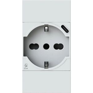 Bticino White 4-Module USB Power Outlet - Electrical Outlet Bticino White 4-Module USB Power Outlet - Electrical Outlet