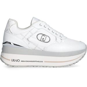 Liu Jo Maxi Wonder Plus Chaussures Blanches - Chaussures - Publicité Liu Jo Maxi Wonder Plus Chaussures Blanches - Chaussures - Publicité