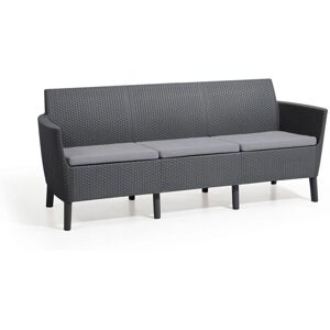 DMORA Tufino - Antracita - 187x66,5x76 cm - Sofá Exterior DMORA Tufino - Antracita - 187x66,5x76 cm - Sofá Exterior
