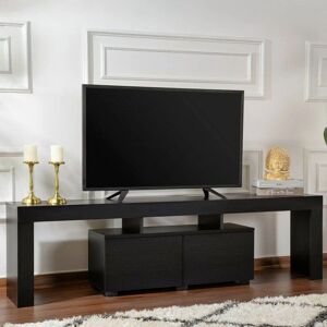 DMORA Soporte de TV moderno - 180x31x50 cm - Negro DMORA Soporte de TV moderno - 180x31x50 cm - Negro