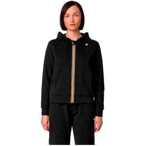 Veste en molleton noir K-Way slim - Sweatshirt Veste en molleton noir K-Way slim - Sweatshirt
