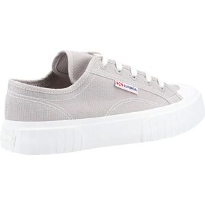 Superga 2630 Streep Grijze Sneakers - Sneakers Superga 2630 Streep Grijze Sneakers - Sneakers