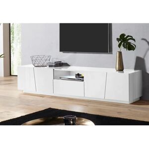 Ahd Amazing Home Design - Meuble TV Blanc Moderne Vega Low XL - Publicité Ahd Amazing Home Design - Meuble TV Blanc Moderne Vega Low XL - Publicité