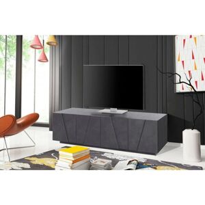 AHD Amazing Home Design - Mueble TV moderno con 2 puertas y 2 estantes - Ardesia AHD Amazing Home Design - Mueble TV moderno con 2 puertas y 2 estantes - Ardesia