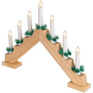 Portacandele Avvento Elettrico Bakaji con 7 Candele - Decorazione Natalizia Portacandele Avvento Elettrico Bakaji con 7 Candele - Decorazione Natalizia