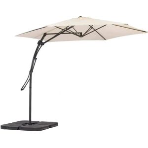 Märke Ecru Trädgårdsparasoll 3x3m Stabilt med Air Vent-systemet Märke Ecru Trädgårdsparasoll 3x3m Stabilt med Air Vent-systemet