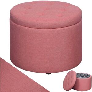 BAKAJI Rosa Pouf Contenitore - 12 Fächer Stauraum Hocker BAKAJI Rosa Pouf Contenitore - 12 Fächer Stauraum Hocker
