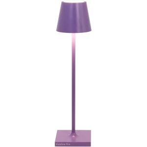 Oplaadbare paarse LED-tafellamp van Zafferano - Binnen/Buiten Oplaadbare paarse LED-tafellamp van Zafferano - Binnen/Buiten