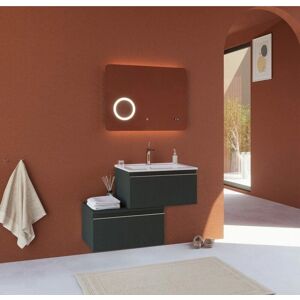 Kiamami Valentina - Mueble de baño suspendido 90cm - Gris oscuro Kiamami Valentina - Mueble de baño suspendido 90cm - Gris oscuro