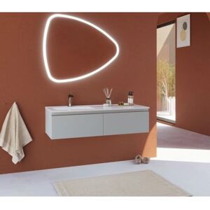 Kiamami Valentina - Mueble de baño suspendido gris claro 120cm Kiamami Valentina - Mueble de baño suspendido gris claro 120cm
