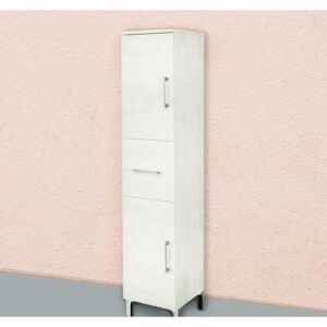 Kiamami Valentina - Badezimmer Schrank 150cm Weiß Holzoptik Kiamami Valentina - Badezimmer Schrank 150cm Weiß Holzoptik