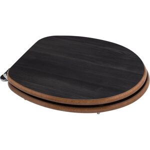 Kiamami Valentina - Dunkles Holz WC-Abdeckung - Universell passend Kiamami Valentina - Dunkles Holz WC-Abdeckung - Universell passend