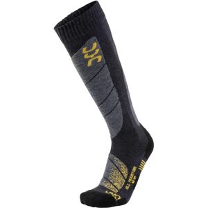 Uyn Ski All Mountain Socks - Anthracite Melange - Yellow - Ski Socks Uyn Ski All Mountain Socks - Anthracite Melange - Yellow - Ski Socks