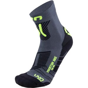 UYN Cycling MTB Socks - Anthracite/Yellow Fluo - Breathable Support UYN Cycling MTB Socks - Anthracite/Yellow Fluo - Breathable Support