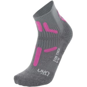 Uyn Trekking 2IN Low Cut Socks - Grey - Pink - Socks Uyn Trekking 2IN Low Cut Socks - Grey - Pink - Socks