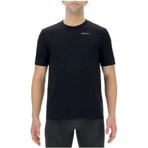 UYN Black Running Shirt - Flowtunnels Technology - Lightweight - Breathable - Running Gear UYN Black Running Shirt - Flowtunnels Technology - Lightweight - Breathable - Running Gear