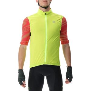 Gilet de cyclisme ultraléger coupe-vent UYN - Jaune/Noir - L - Publicité Gilet de cyclisme ultraléger coupe-vent UYN - Jaune/Noir - L - Publicité