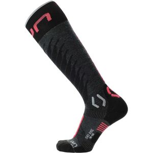 Uyn Merino Ski Socks - Anthracite Pink - Performance Skiwear Uyn Merino Ski Socks - Anthracite Pink - Performance Skiwear