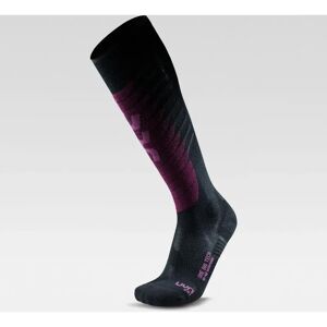UYN Damen Skisocken Ski One Biotech - Noir/Violet Chaussettes de ski - Publicité UYN Damen Skisocken Ski One Biotech - Noir/Violet Chaussettes de ski - Publicité