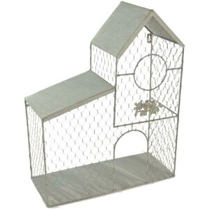 HOMEGARDEN Gabbia Casetta Jardinería Gris - jaula de jardín HOMEGARDEN Gabbia Casetta Jardinería Gris - jaula de jardín
