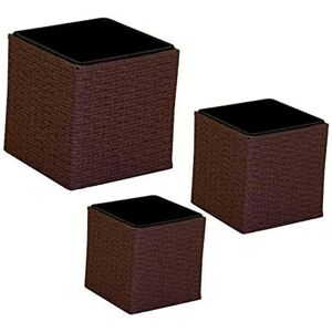 VACCHETTI Noce Quadro 38x38 plantenbak - plantenbak VACCHETTI Noce Quadro 38x38 plantenbak - plantenbak