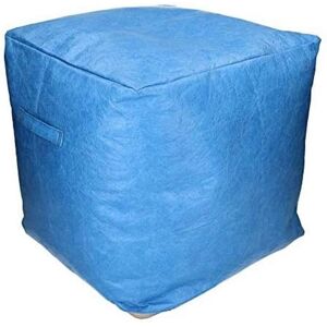 WEBMARKETPOINT Cubo de papel azul claro - Puff WEBMARKETPOINT Cubo de papel azul claro - Puff