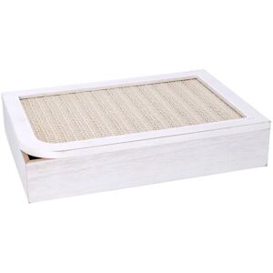 IPERBRIKO Caja de Almacenamiento de Madera Blanca Rectangular - 20x6x29cm IPERBRIKO Caja de Almacenamiento de Madera Blanca Rectangular - 20x6x29cm