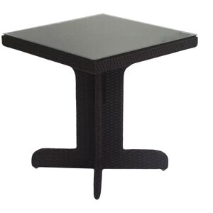 VACCHETTI Tafelblad HPL hout-effect zwart vierkant - 69x69cm VACCHETTI Tafelblad HPL hout-effect zwart vierkant - 69x69cm