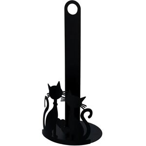 VACCHETTI Portarrollos metálico redondo negro - 33cm VACCHETTI Portarrollos metálico redondo negro - 33cm