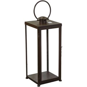 Webmarketpoint Quadratische graue Schildpatt-Metalllaterne - Laterne Webmarketpoint Quadratische graue Schildpatt-Metalllaterne - Laterne