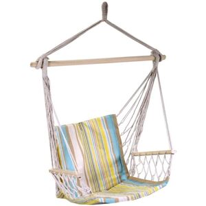 Vacchetti - Stoff mit gelben Streifen Schaukelstuhl - 50x100 cm Vacchetti - Stoff mit gelben Streifen Schaukelstuhl - 50x100 cm