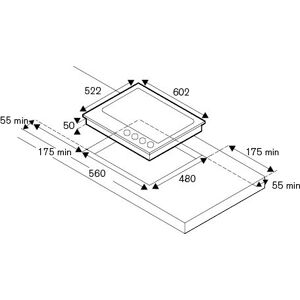La Germania P604LAGX - Acciaio inox - Piano cottura a gas La Germania P604LAGX - Acciaio inox - Piano cottura a gas