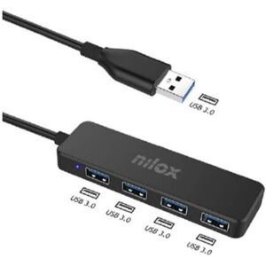 Nilox NXHUB402 USB Hub - 4 Port USB 3.0 - Asztali dokkoló Nilox NXHUB402 USB Hub - 4 Port USB 3.0 - Asztali dokkoló