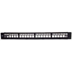 WP WPC-PAN-BUP24 Painel de conexão - 24 Portas, Preto, 1U, RJ45 WP WPC-PAN-BUP24 Painel de conexão - 24 Portas, Preto, 1U, RJ45