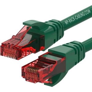 Câble réseau WP Europe 0,2m Cat6 U/UTP - Noir, Vert - Publicité Câble réseau WP Europe 0,2m Cat6 U/UTP - Noir, Vert - Publicité