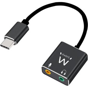 Adaptador de áudio USB-C Ewent EC1645 - Padrão 3,5mm Adaptador de áudio USB-C Ewent EC1645 - Padrão 3,5mm
