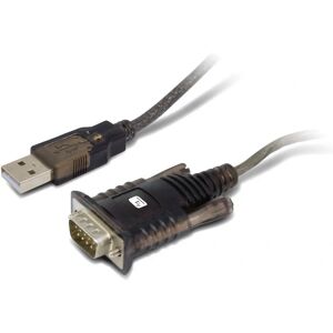 Techly IDATA-USB2-SER-1 Serial Cable - Black - 1.5 m - USB Type-A to DB-9 Techly IDATA-USB2-SER-1 Serial Cable - Black - 1.5 m - USB Type-A to DB-9