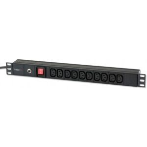 Pro Techlypro 023783 Listwa zasilająca - 10 gniazd, czarna, rack 19" Pro Techlypro 023783 Listwa zasilająca - 10 gniazd, czarna, rack 19"