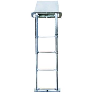 HiNelson Stainless Steel Telescopic Ladder - 3 Steps - Marine Grade HiNelson Stainless Steel Telescopic Ladder - 3 Steps - Marine Grade