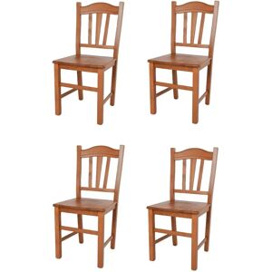 Ensemble de 4 chaises Silvana en bois de cerisier - Cuisine & salle à manger - Publicité Ensemble de 4 chaises Silvana en bois de cerisier - Cuisine & salle à manger - Publicité