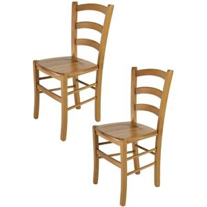T M C S Tommychairs - Ensemble de 2 Chaises Venice - Bois & Design Classique - Publicité T M C S Tommychairs - Ensemble de 2 Chaises Venice - Bois & Design Classique - Publicité