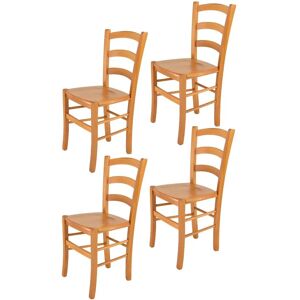 T M C S Tommychairs - Set di 4 Sedie Venice - Legno di faggio, Fatte a mano, Italia T M C S Tommychairs - Set di 4 Sedie Venice - Legno di faggio, Fatte a mano, Italia