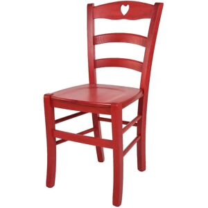 T M C S Tommychairs - Chaise Cœur en bois de hêtre rouge - Cuisine & Salle à manger - Chaise - Publicité T M C S Tommychairs - Chaise Cœur en bois de hêtre rouge - Cuisine & Salle à manger - Chaise - Publicité