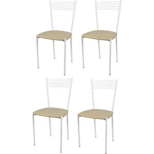 Chaise Tommychairs Elegance en Acier Blanc - Cuisine & Salle à Manger - Publicité Chaise Tommychairs Elegance en Acier Blanc - Cuisine & Salle à Manger - Publicité
