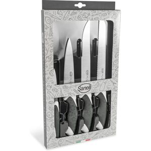 Set de Cuchillos de Cocina Sanelli Sakura - 4 Piezas, Mangos Antideslizantes Set de Cuchillos de Cocina Sanelli Sakura - 4 Piezas, Mangos Antideslizantes